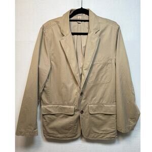 Duluth Trading Company 100% Cotton Khaki Presentation Blazer Size M